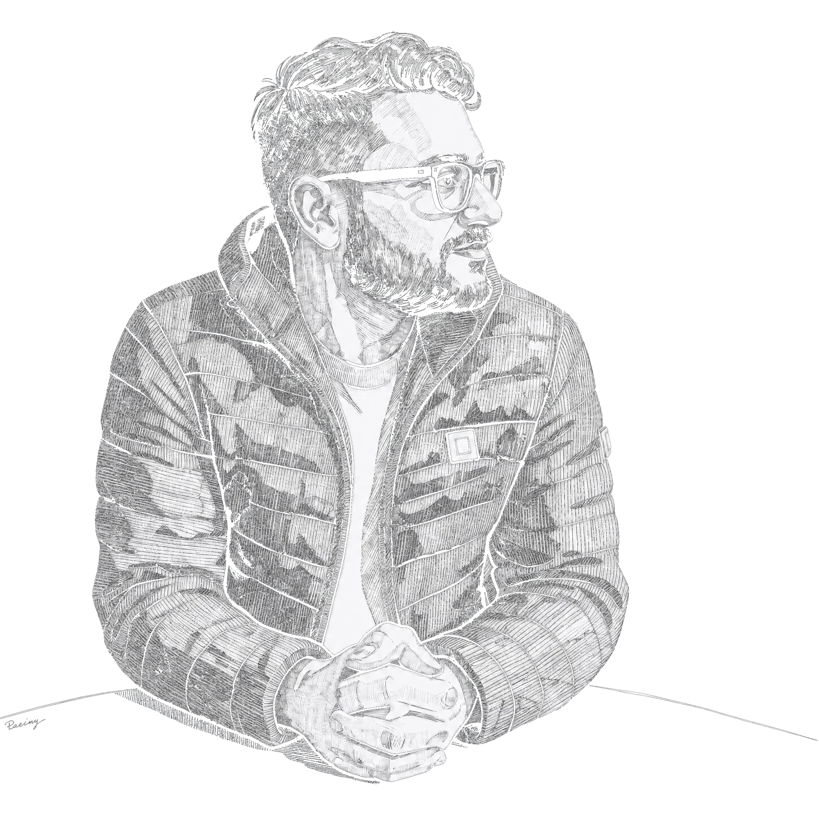 Pencil portrait of Daivik