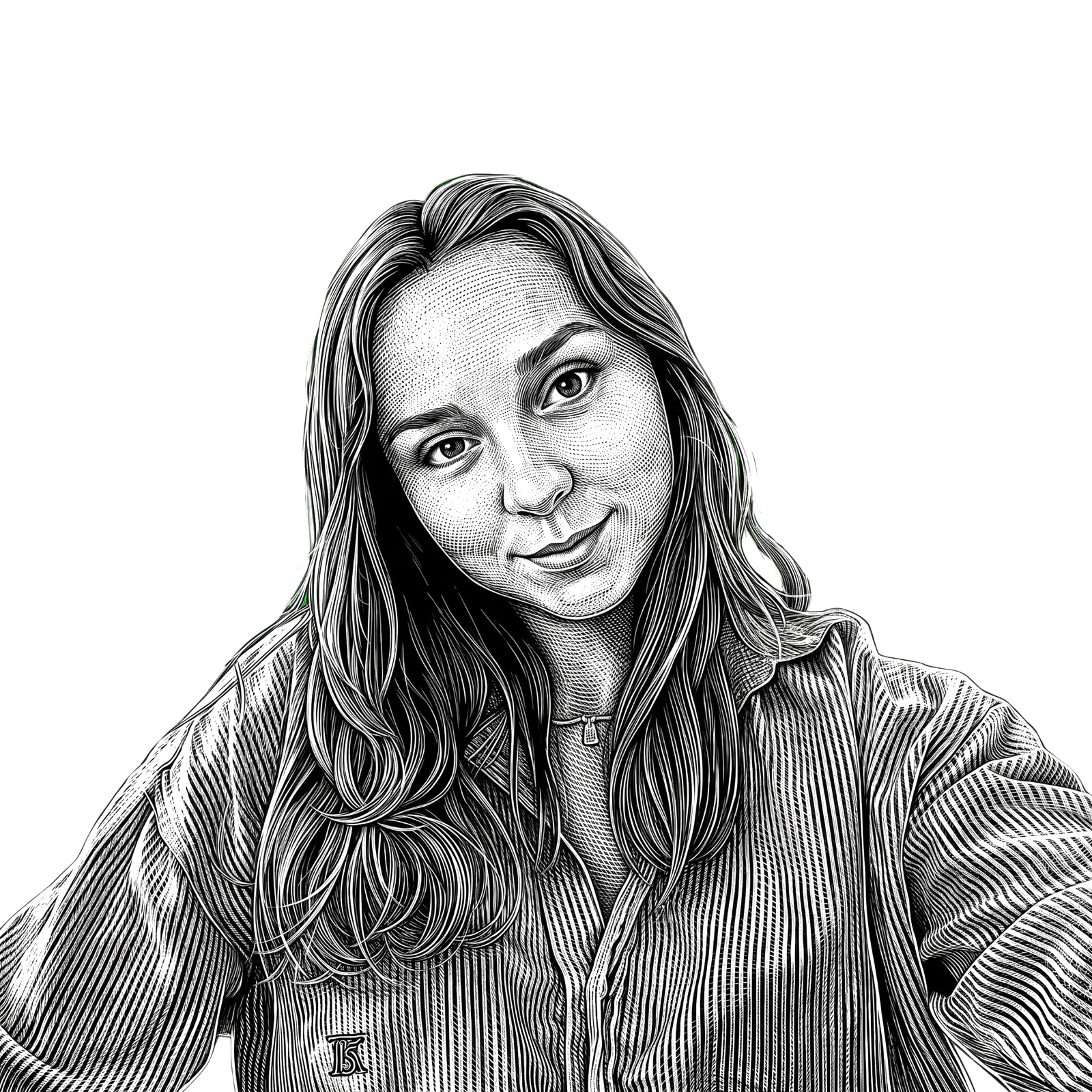 Pencil portrait of Paulina